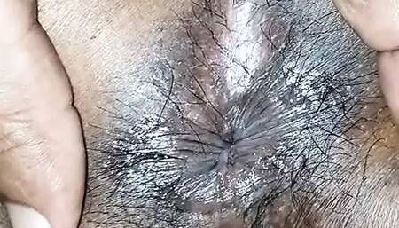 wife Insert big dildo in to ass and ass sucking and licking closeup