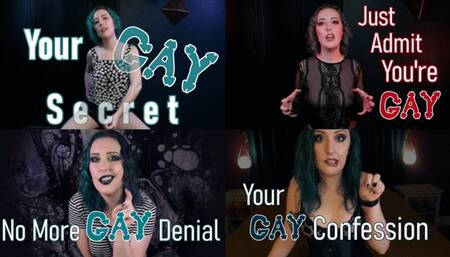 GAY BUNDLE #1 - Save 25%! Gay Encouragement, Homoerotic Dirty Talk, Confrontations Compilation by Miss Faith Rae - HD 1080p MP4