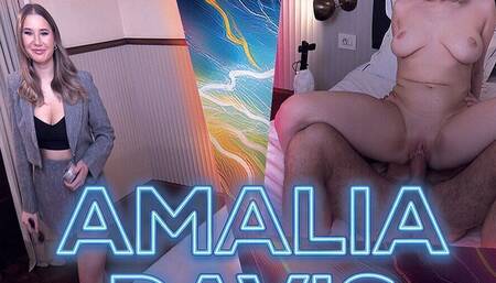 Amalia Davis Is so Excited Before Work