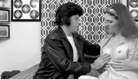 ATOMIC BOMBSHELL: Greaser Fucks Tgirl In B&W ABRIDGED