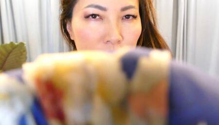 Taken By CoWorker HOM - Mz Kim Hand Over Mouth Domination With Silk Scard Hand Gagging And Femdom POV 4K