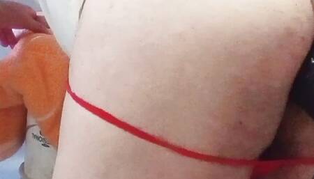 My dildo invited his friend the cucumber to play with my ass, and I had a great time.