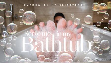 Sultry Bath Tease - Mistress Enola - Foot teasing while humiliating you ( 4K)