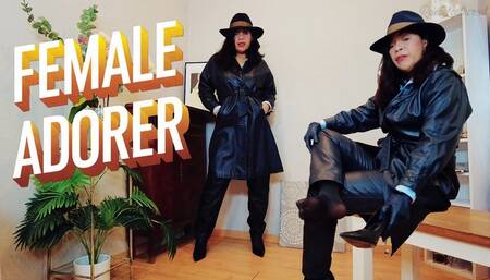 Female Adorer Reina Leather pov