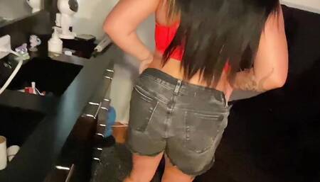 Alone With  Sister's Friend When There's No Nadir At Home