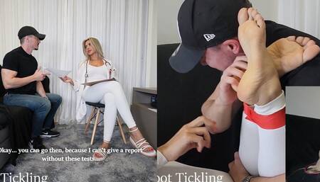 Arrogant Nurse’s Ticklish Punishment – Will She Sign The Paper? - TAPE - SOLES - TICKLE - FOOT TICKLING - SMELLY FEET - TICKLING - FOOT TICKLING - SANDALS - VINYL - BAREFOOT - SOLES - BDSM - HOGTIED -