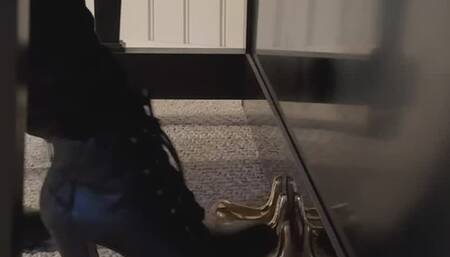 Black Heeled Boots Piano Pedal Play – ‘Careless Whisper’ by George Michael