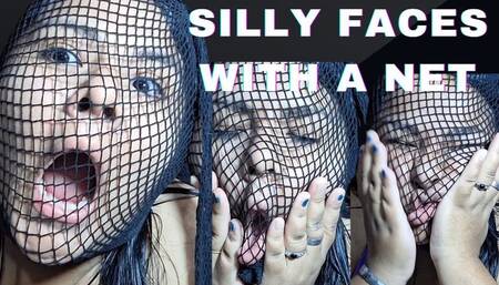 Funny faces in fishnet stockings