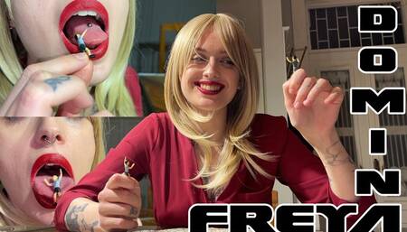 Doimina Freya chooses the best tiny slave | VORE