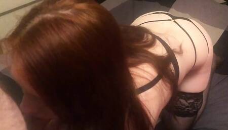 Sex with redhead amateur wife