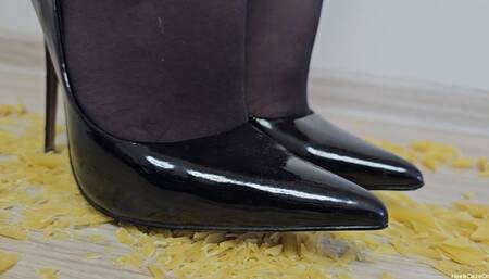 Crushing Pasta in Stiletto Heels