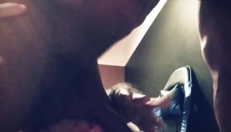 Throat Goat Gagging on Her Black King