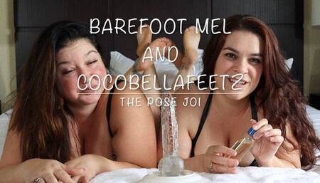 Barefoot Mel and CocoBellaFeetz The Pose JOI