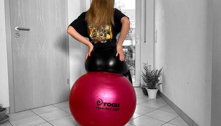 hot pink gymball destruction