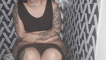 I do my business, I'm so empty, so disgusting, from my ass to the toilet, I clean myself and I go out and again I go back to the toilet to continue