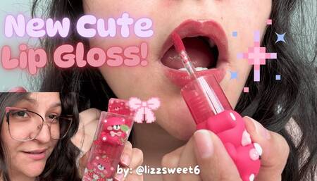 My Small Lips Trying My New Lip Gloss
