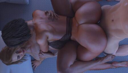 MILF Step Aunty Taught Innocent Stepson How to Pleasure His Stepmom - 3D Hentai Animated Porn - Life in Santa County