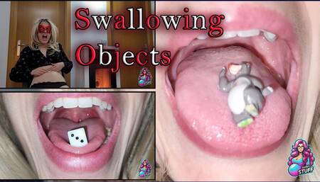 Woman Swallowing objects