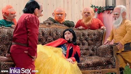 Snow White gets lost in the forest and gets fucked by the 7 dwarfs