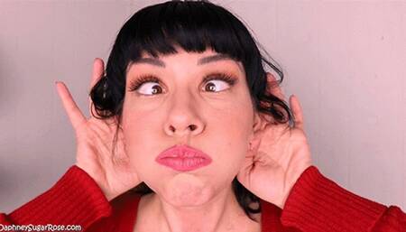 * 854x480 * Daphney Sugar Rose Eye Crossing Silly Face Compilation -MOV