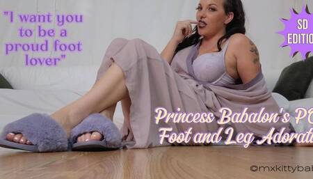 Princess Kitty Babalon's POV Foot and Leg Adoration SD | Lingerie | Leg Tease | Foot Worship | Fetish Acceptance