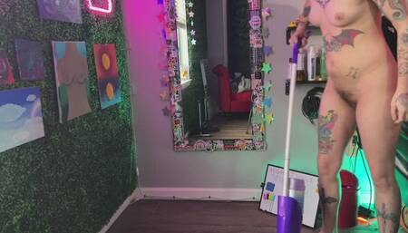 Doing Chores Naked Part 2