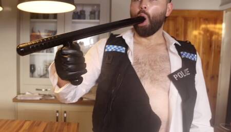 Hairy Cop Becomes a Drone