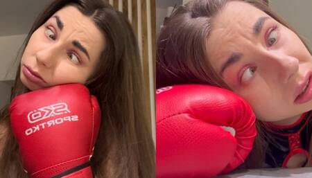 Doesn't control eyes after fight (crosses eyes)