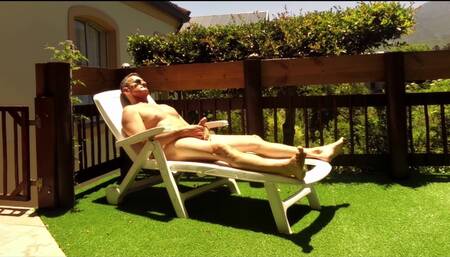 Sunning Myself Naked on My Deck