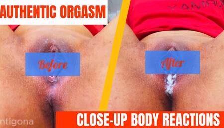 Authentic Orgasm: Close-Up Body Reactions