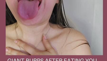 giantess naked eats her tiny and burps loudly macrophilia