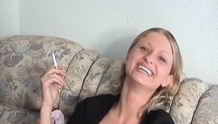 Amateur German babes sharing dildos in hot lesbo action