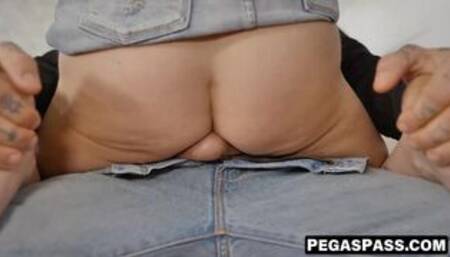 Petite Loona Wer is amazed by the cock size of her client