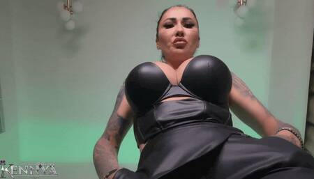 Your perfect view of Mistress Kennya while she cuckolds you