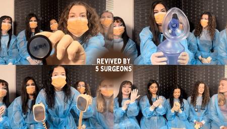 Revived By 5 Surgeons During Surgery Feat Aria Nicole, Ditria Rose, Misty Addams, Nathalia, and Tyler Lynn 1080p