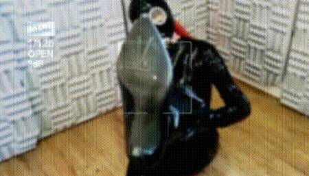 Gas Mask Temptress with Heavy Breaths and Deep Moans