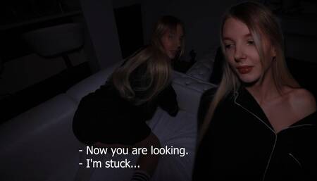 The game of hide and seek ended for the stepsister with the fact that she got stuck...