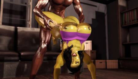She Hulk Quick fuck session with a bbc client in her office - Sl Parody