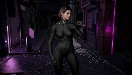 Jill Muscle Growth & Breasts, ass expansion (Old animation)