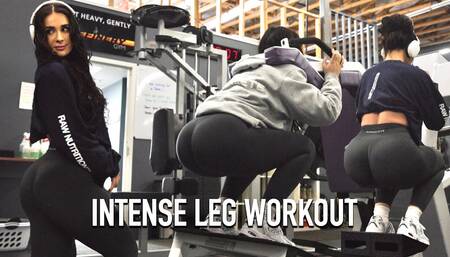 BULKING SERIES || quad & glute focused leg workout || intense leg day for muscle growth