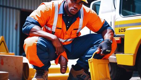 Hardcore Gay Orgy in the Construction.