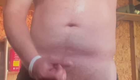 Afternoon outdoor orgasm , with sweat, spit, smoke, and sperm