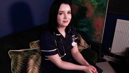 British Nurse Stretches Her Cunt With The Fucking Machine