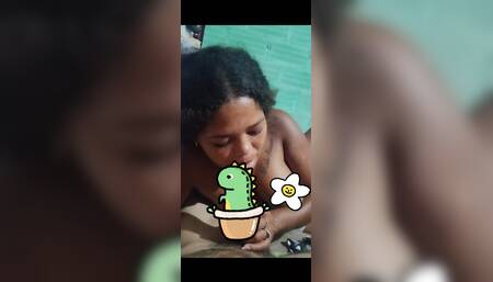 delicious blowjob with a cute brunette ????????????