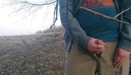 chubby guy jerks off his beautiful cock
