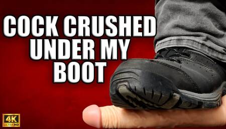 KingMarti: Cock Crushed Under My Boot 4k
