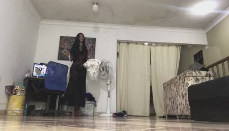 Spanish Teacher extra lessons Strip-tease Masturbation