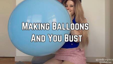 Phoenix Bates Wants To See You And Balloons Bust 1080p - B2P - Femdom - Confetti Balloons - Long Blonde Hair