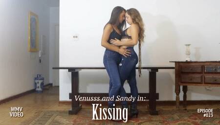 Two stunning brunettes kissing in tight jeans!! (WMV VIDEO)