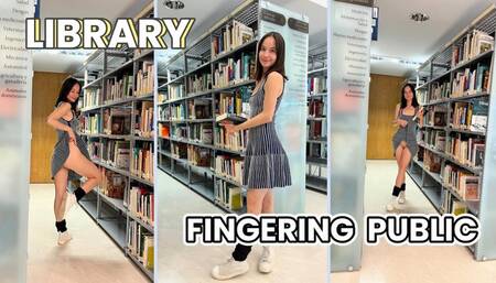 fingering in a public library